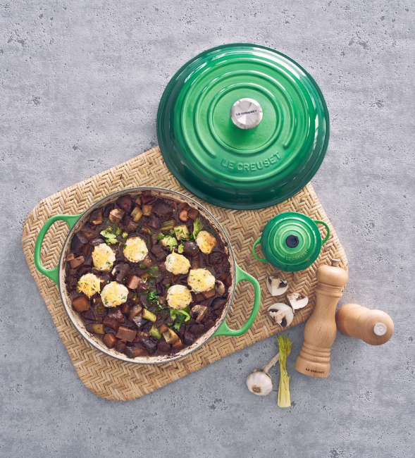 Beef Ragout with Cheddar Herb Dumplings